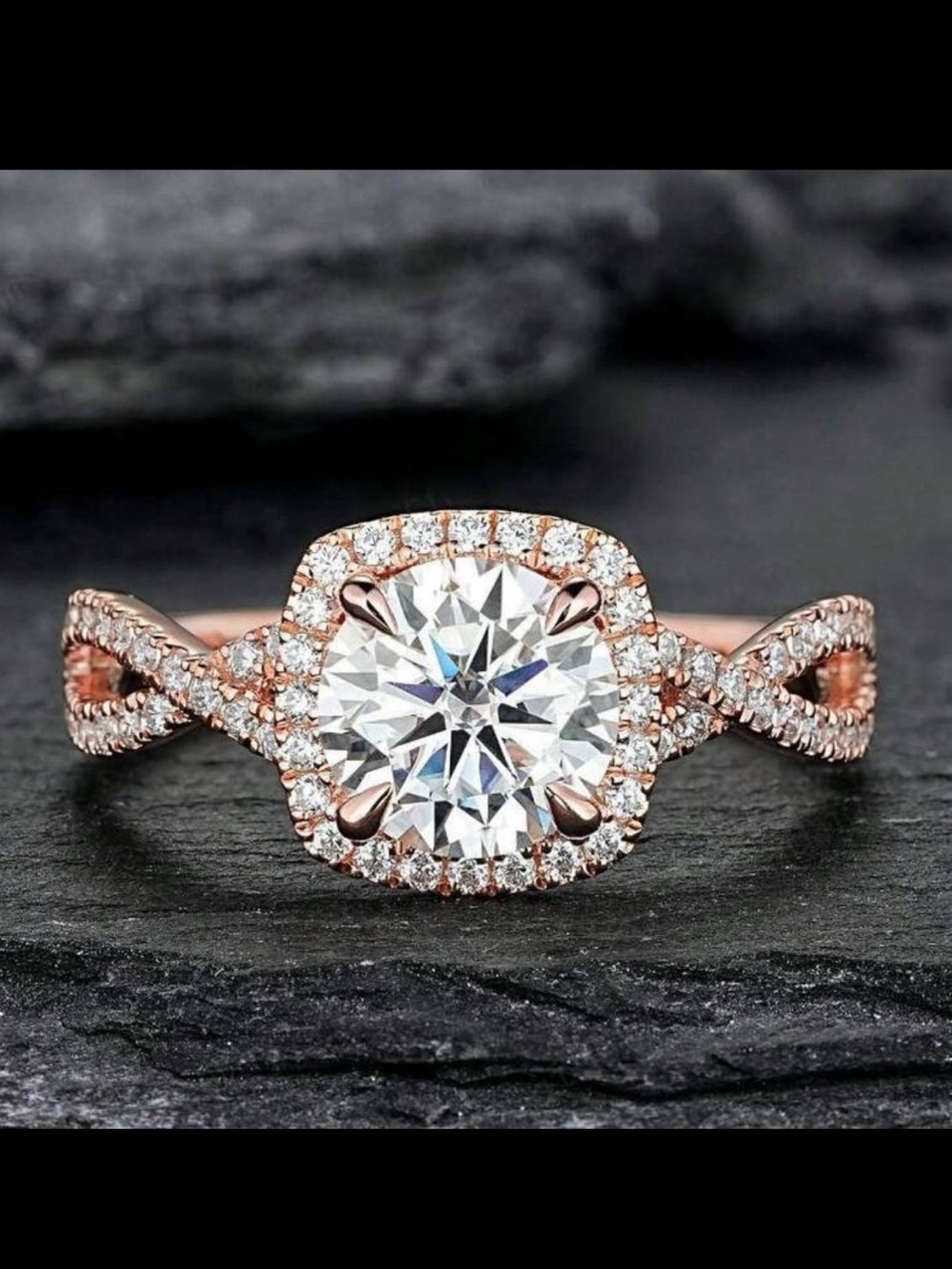Rose gold ring